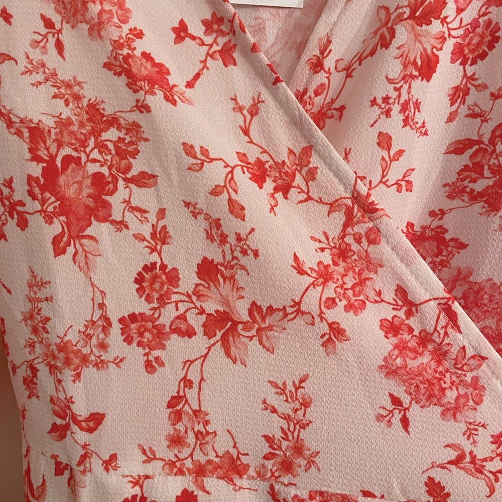 Pink floral wrap mini - Picture 3 of 4